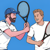 1 on 1 Tennis free online browser game